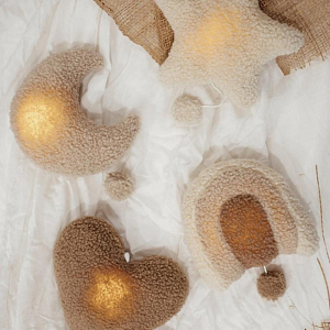 Мобиль музыкальный с подсветкой Mrs. Ertha "Rainbow", кремовый